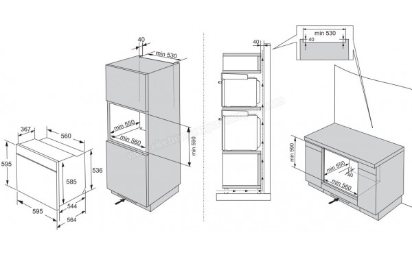 HISENSE BSA66346PBGWIFI - Dimensions