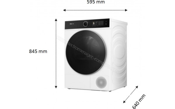 HISENSE DH5I104BWAB - Dimensions