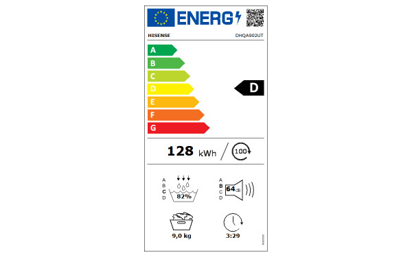 HISENSE DHQA902UT - &Eacute;tiquette &eacute;nergie v2