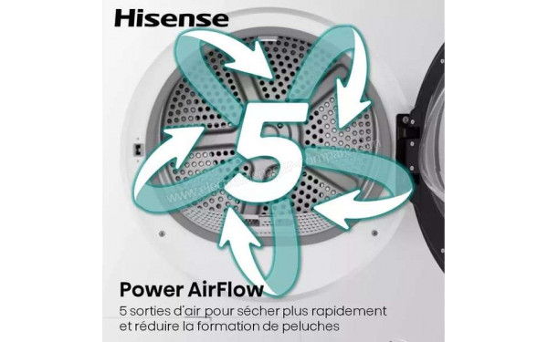HISENSE DHQE802U - Technologie Power Airflow
