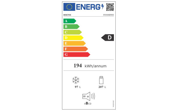 HISENSE FCN300DWD - &Eacute;tiquette &eacute;nergie v2
