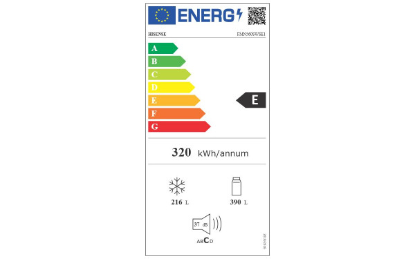 HISENSE FMN560SWSE1 - &Eacute;tiquette &eacute;nergie v2