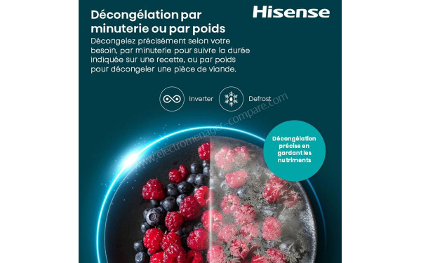 HISENSE H20MOBP1HGI - D&eacute;cong&eacute;lation par poids ou par dur&eacute;e