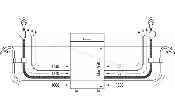 HISENSE HBU5A6360BXD - Dimensions