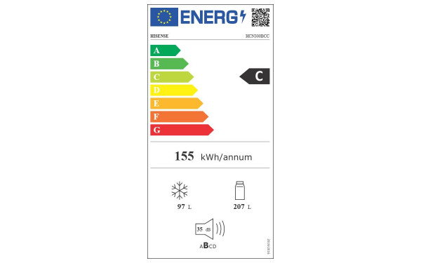 HISENSE HCN300BCC - &Eacute;tiquette &eacute;nergie v2