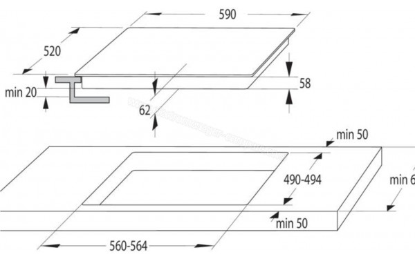 HISENSE HI6311BSCE - Dimensions