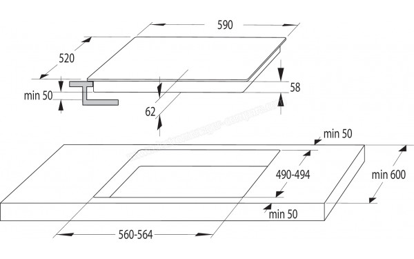 HISENSE HI6311BSFRE - Dimensions