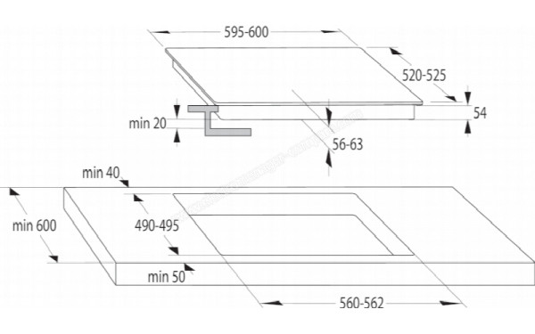 HISENSE I6433C7 - Dimensions