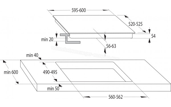 HISENSE I6433CB7 - Dimensions
