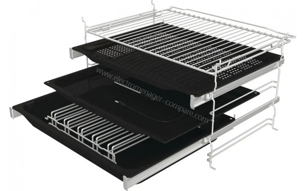 HISENSE O643PX - Vue de la grille, des l&egrave;chefrites et des rails