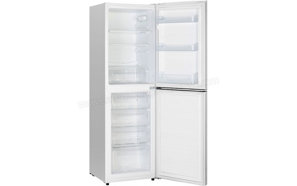 HISENSE RB296F4AW1 - Vue 3/4 gauche de l'int&eacute;rieur (cr&eacute;dit : Boulanger)