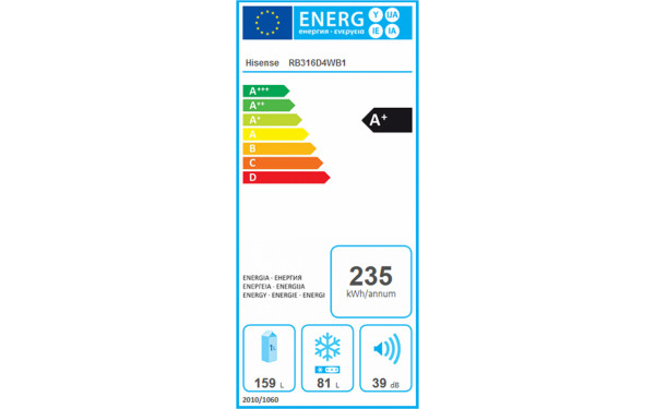 HISENSE RB316D4WB1 - &Eacute;tiquette &eacute;nergie