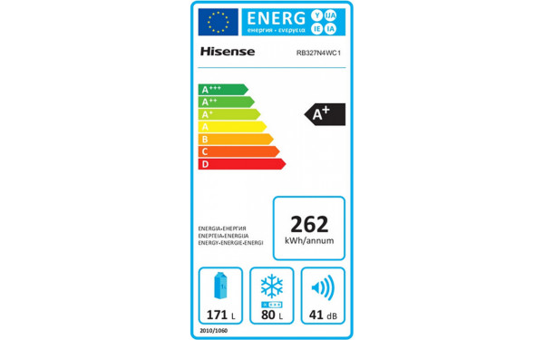 HISENSE RB327N4WC1 - &Eacute;tiquette &eacute;nergie