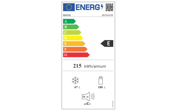HISENSE RB329N4WDE - &Eacute;tiquette &eacute;nergie v2