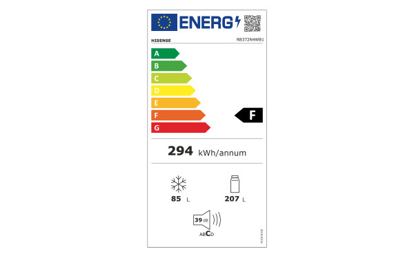 HISENSE RB372N4WB1 - &Eacute;tiquette &eacute;nergie v2