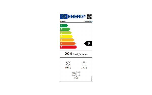 HISENSE RB400D4WC1 - &Eacute;tiquette &eacute;nergie v2