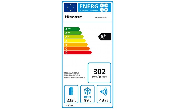 HISENSE RB400N4WC1 - &Eacute;tiquette &eacute;nergie