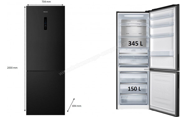 HISENSE RB645N4BFD - Dimensions