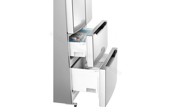 HISENSE RF528N4AC1 - Tiroirs de cong&eacute;lation (cr&eacute;dit : Boulanger)