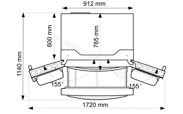HISENSE RF697N4ZS1 - Dimensions 01