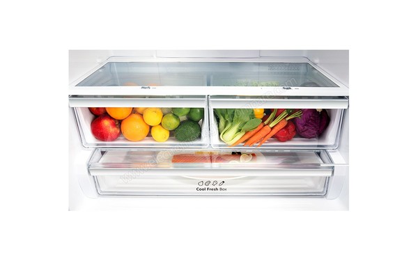 HISENSE RF715N4AS1 - Vue des bacs fra&icirc;cheur