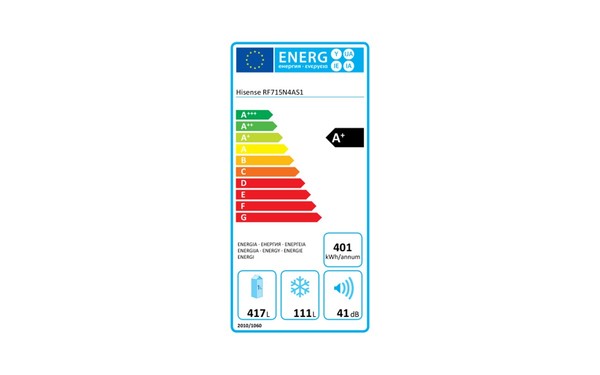 HISENSE RF715N4AS1 - &Eacute;tiquette &eacute;nergie