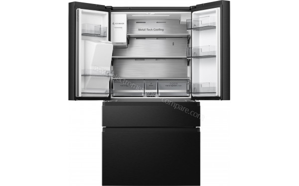 HISENSE RF728N4AFF - Vue de l'int&eacute;rieur partie r&eacute;frig&eacute;rateur