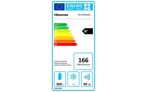 HISENSE RL475N4AS1 - &Eacute;tiquette &eacute;nergie
