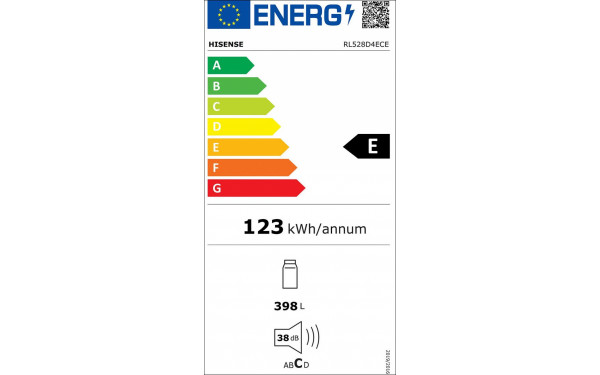 HISENSE RL528D4ECE - &Eacute;tiquette &eacute;nergie v2