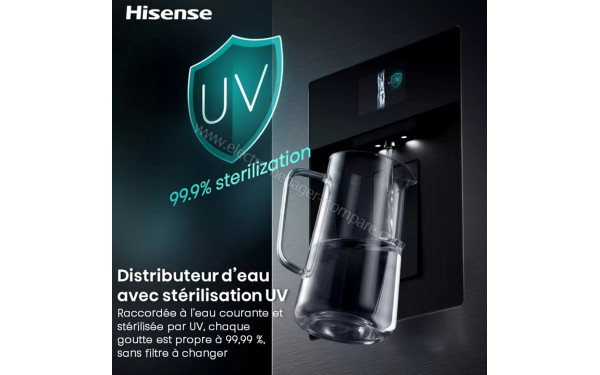 HISENSE RQ640P9SBE - Distributeur d'eau avec st&eacute;rilisation UV