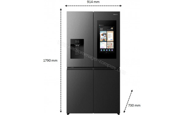 HISENSE RQ640P9SBE - Dimensions