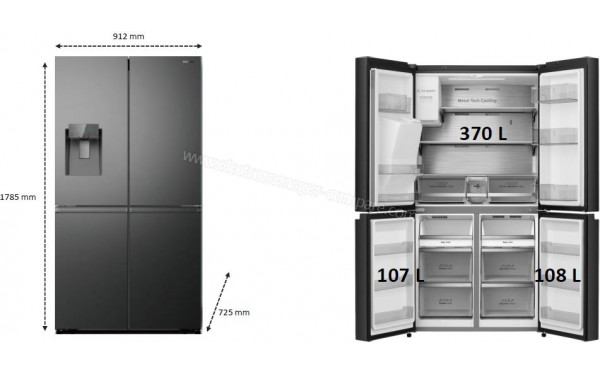 HISENSE RQ760N4CFF - Dimensions