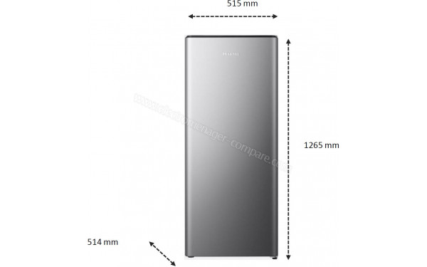 HISENSE RR220D4BDE - Dimensions