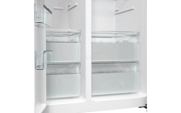 HISENSE RS5P535NPCE - Bacs fra&icirc;cheurs partie r&eacute;frig&eacute;rateur et tiroirs partie cong&eacute;lateur