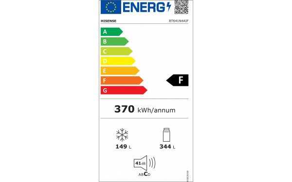 HISENSE RT641N4AIF - &Eacute;tiquette &eacute;nergie v2