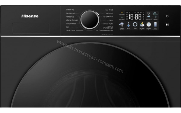 HISENSE WD3I8043BBF2 - Panneau de commandes