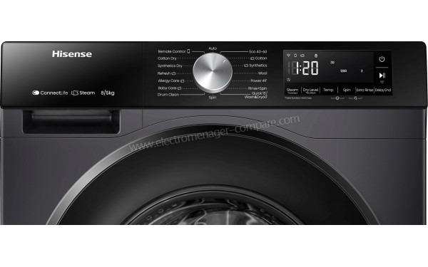 HISENSE WD3S8043BB3 - Panneau de commandes