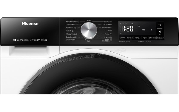 HISENSE WD3S8043BW3 - Panneau de commandes