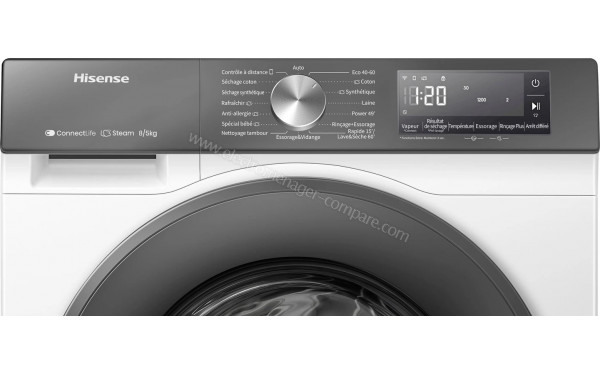 HISENSE WD3S8043BW7 - Panneau de commandes