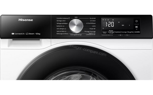 HISENSE WD3S9043BW3 - Panneau de commandes