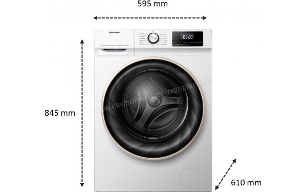 HISENSE WDQY901418VJM - Dimensions