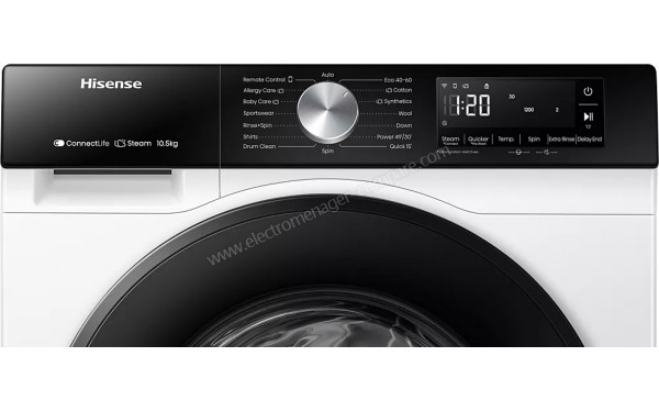 HISENSE WF10453SBWL - Panneau de commandes