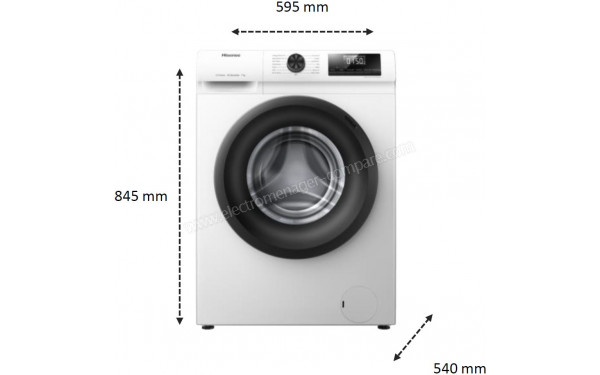 HISENSE WF1G7021BW - Dimensions