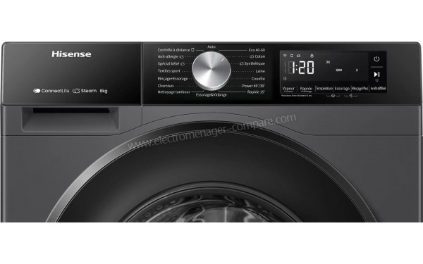 HISENSE WF3S8043BB3 - Panneau de commandes