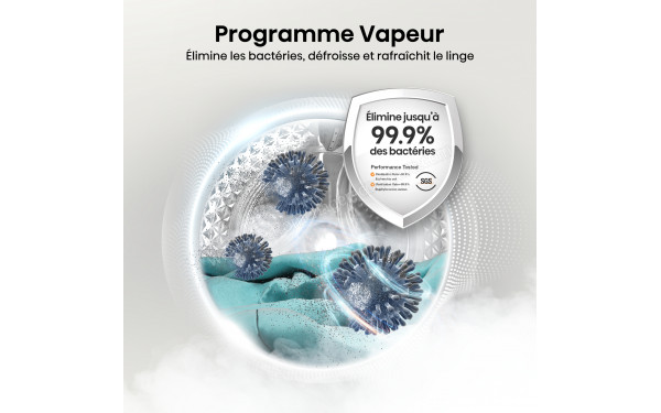 HISENSE WF3S8043BB3 - Programme vapeur