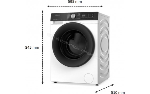HISENSE WF3S8043BW3 - Dimensions