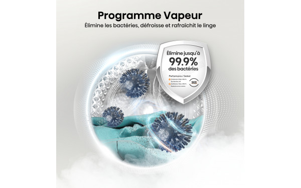 HISENSE WF3S9043BW3 - Programme vapeur