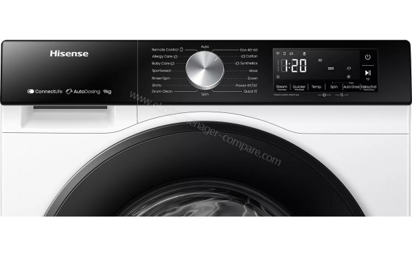 HISENSE WF3S9045BW1 - Panneau de commandes
