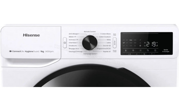 HISENSE WF3V943BW3FR - Panneau de commandes