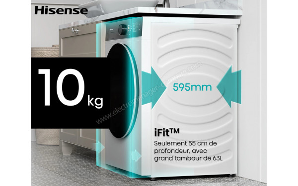 HISENSE WF5I1045BWQ - Dimensions